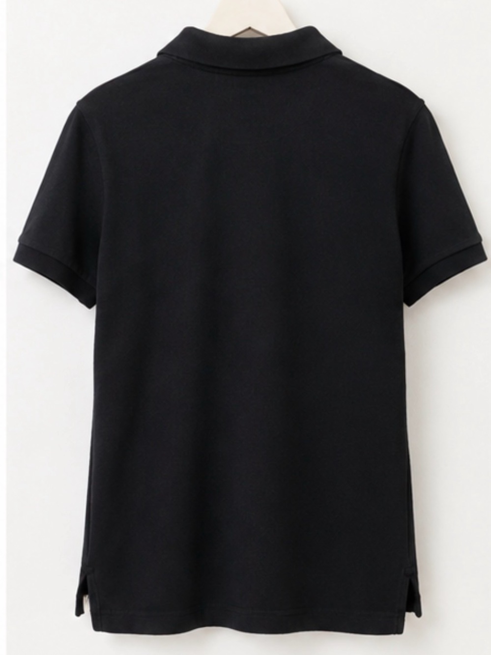 Burberry Black Polo with Check Inner Placket - Picture 6 of 7